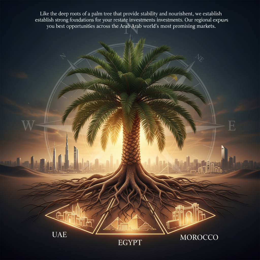 Palmira Root Properties Brand Identity Card - Dark Mode